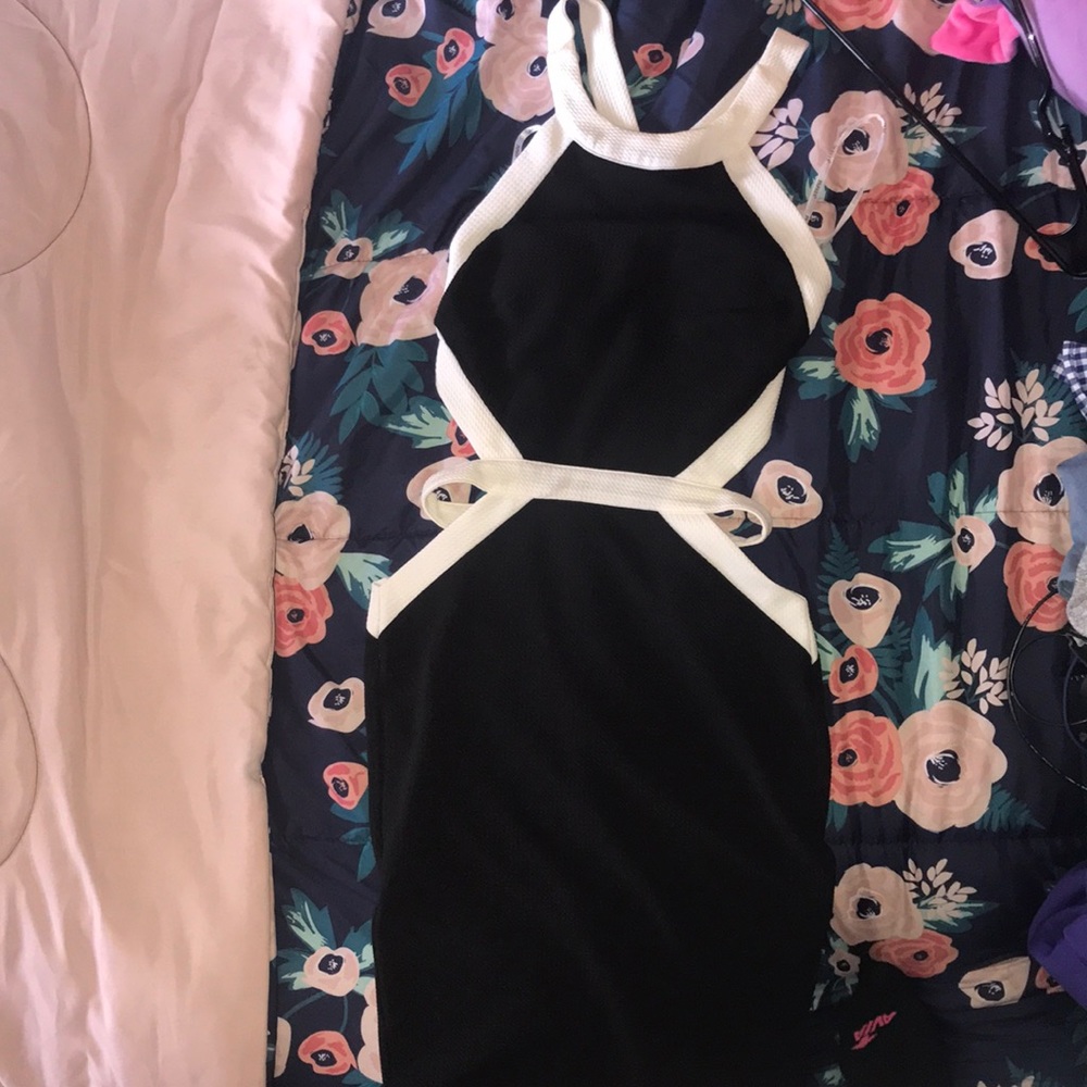 Black and White party dress